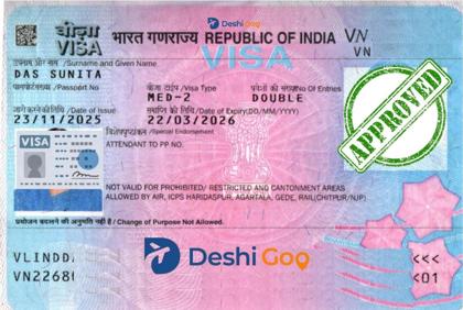 India medical visa (MED-2)