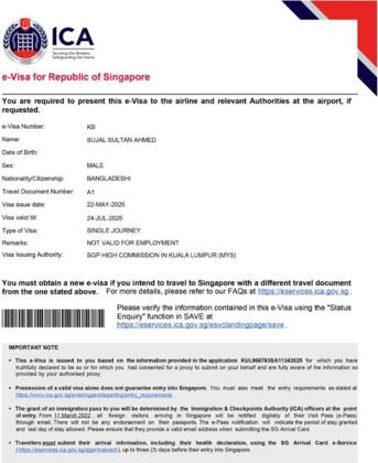 Singapore e-Visa